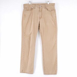 Levi's 514 Staight Fit Tan Denim Mid Rise Jeans 36/31 Tagged‎ 36/32
